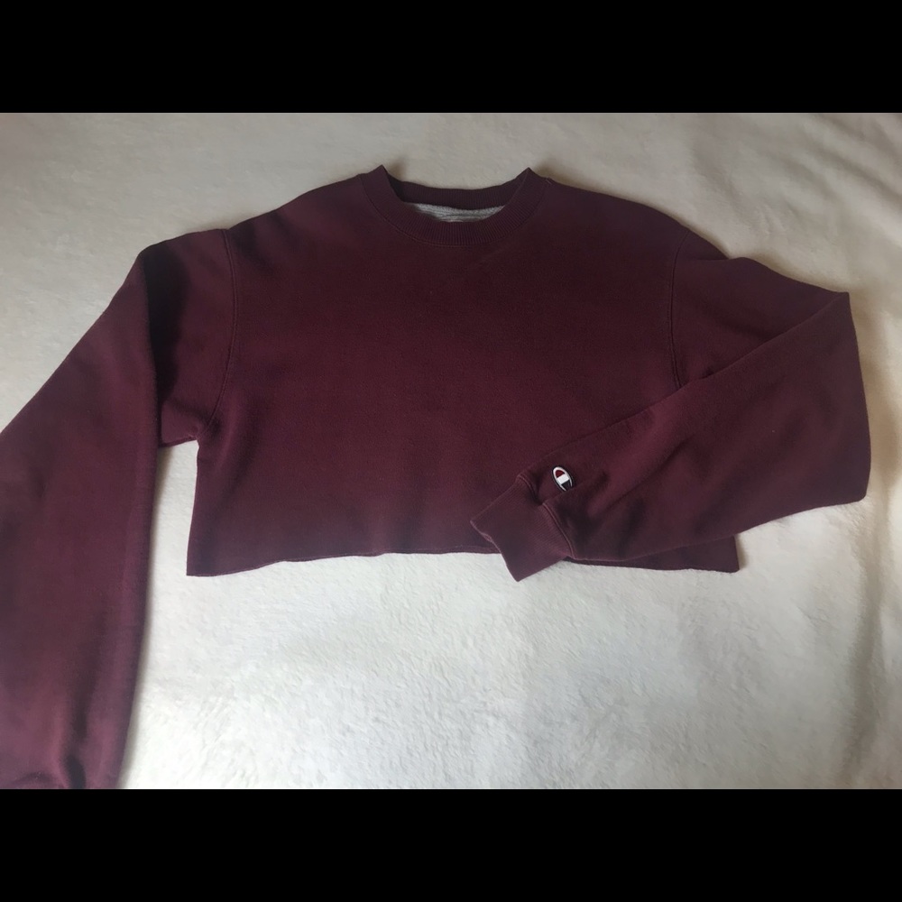 Cropped champion crewneck